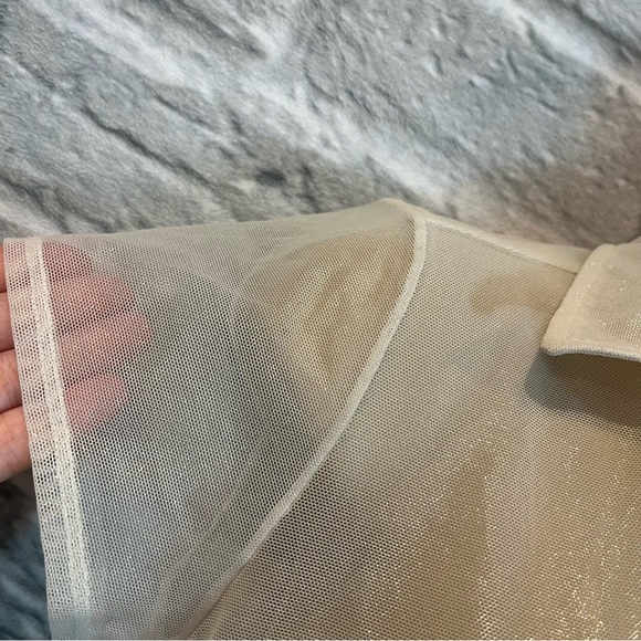 AA Cali Sun & Fun Shiny Mesh Button Up Dress Size XS/S - Picture 12 of 14